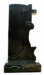ВЛ-19 памятник с резным крестом и нишей под вазу
